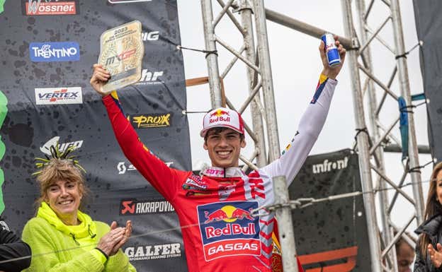 Jorge Prado, en el podio de Matterley Basin.  J. P. Acevedo