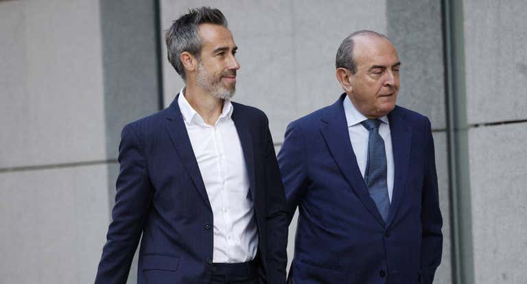 Jorge VIlda a su llegada a la Audiencia Nacional.