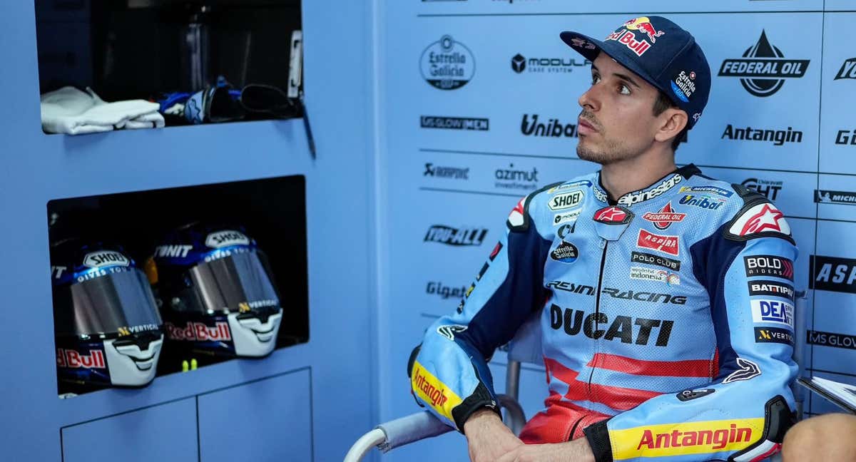 Álex Márquez en el box. /Redes sociales