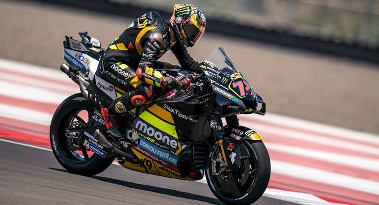 Marco Bezzechi durante el GP de Indonesia.
