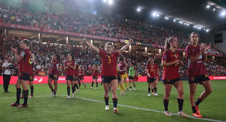 España tras el partido contra Suiza.