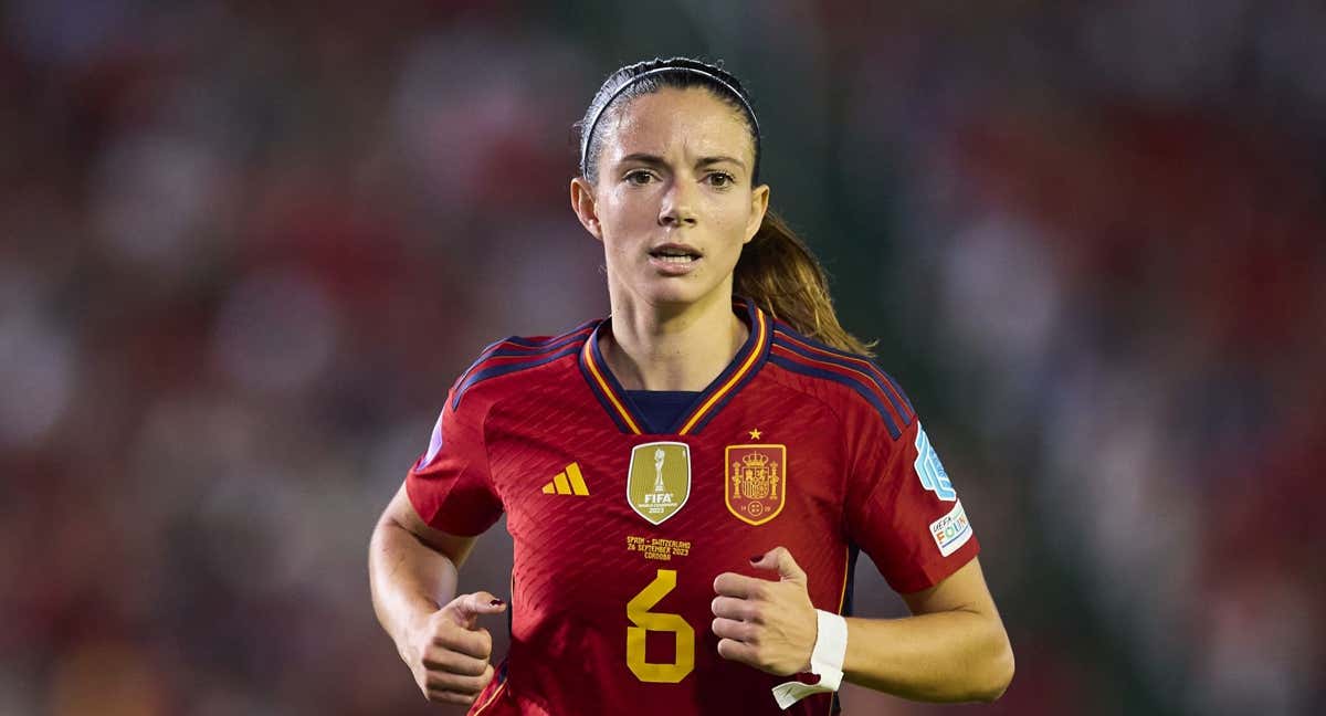 Aitana Bonmatí, jugadora de la Selección, en un partido entre España y Suiza.
