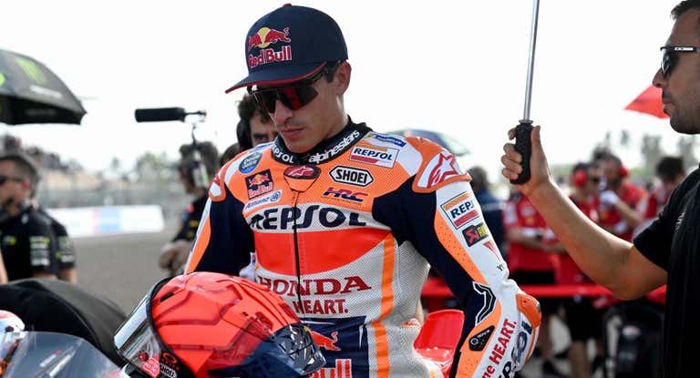 Marc Márquez, durante el GP de Indonesia de MotoGP 2023.