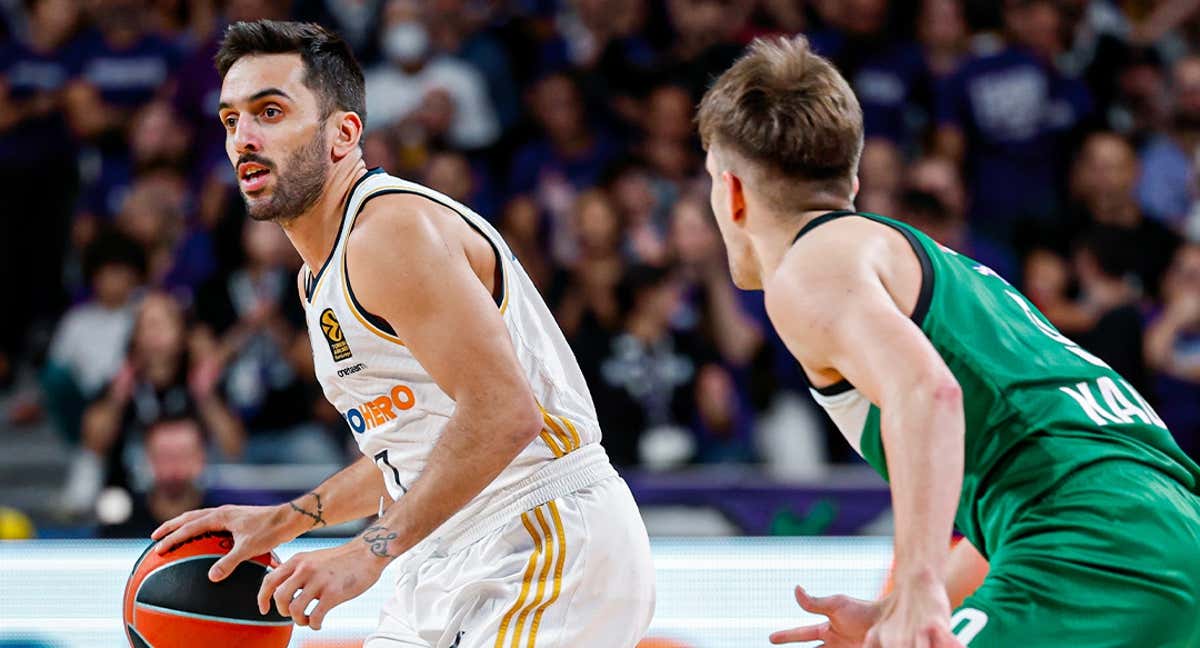 Facundo Campazzo dirige el ataque del Real Madrid.