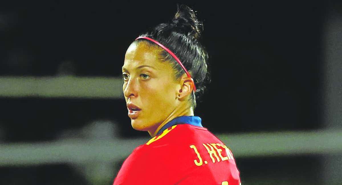 Jenni Hermoso durante un partido de clasificación para el Mundial de Australia y Nueva Zelanda. /EFE/ Sergio Pérez