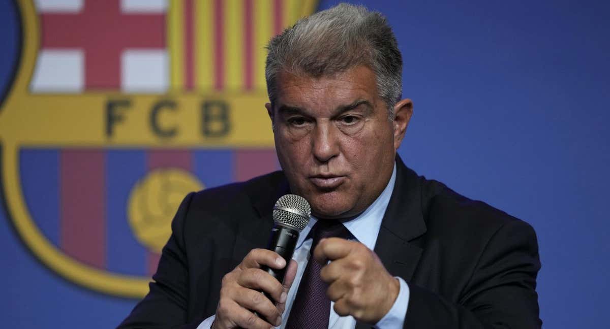 Joan Laporta en un acto con el FC Barcelona. /EFE