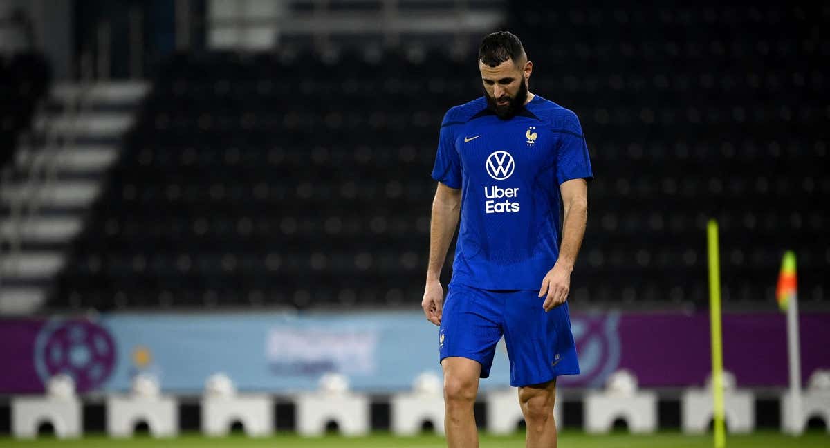 Karim Benzema con la selección francesa.