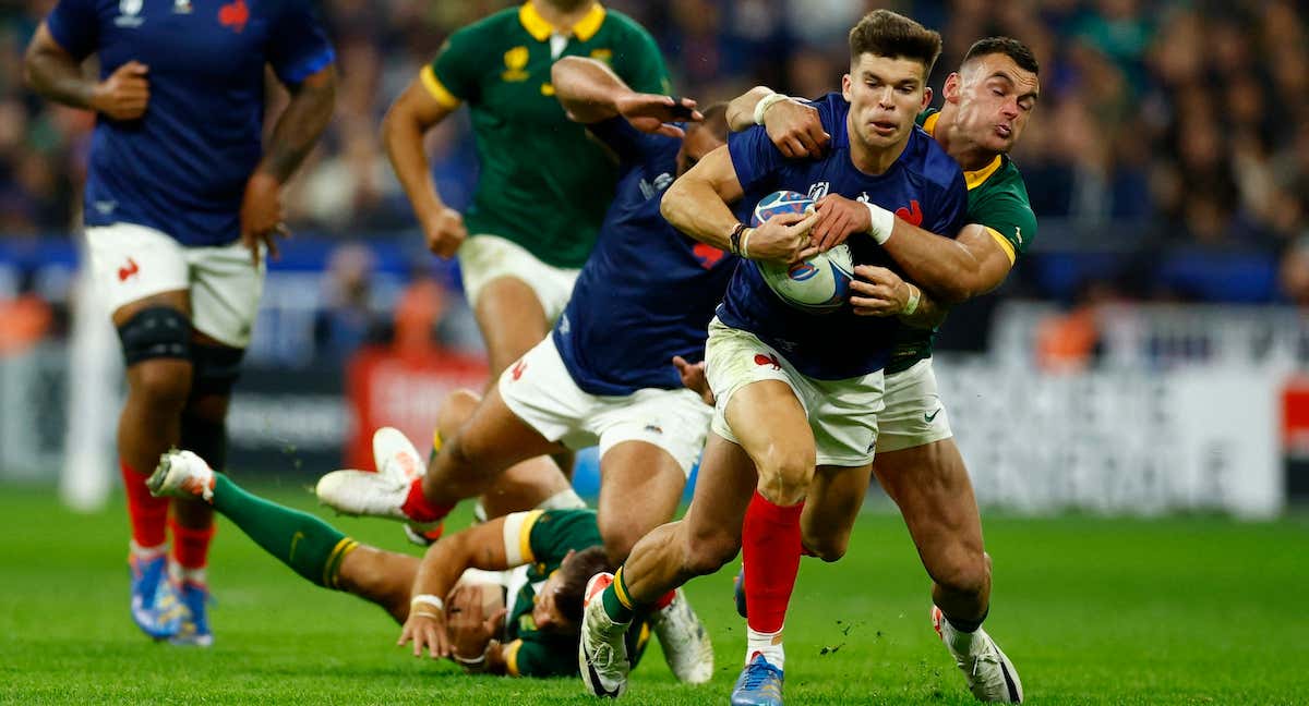 Partido de rugby entre Francia y Sudáfrica./REUTERS
