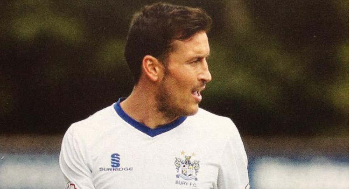 Marco Navas, jugador del Bury en la temporada 2013/14./