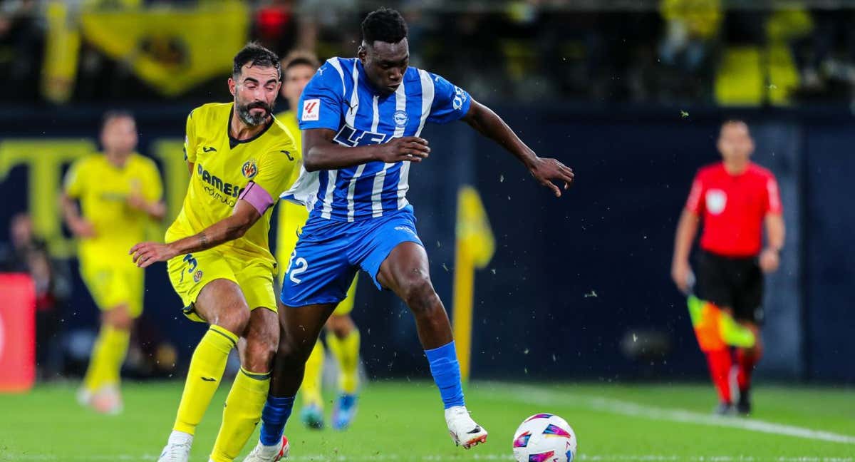 Samu Omorodion, en el último encuentro liguero ante el Villarreal. /EP