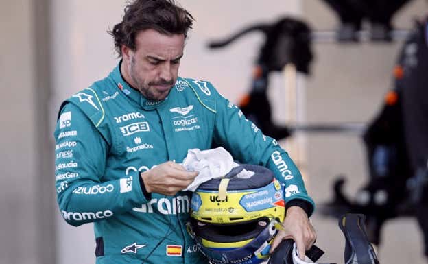 Fernando Alonso, tras caer en la Q2 del GP de México 2023 de F1.  Reuters