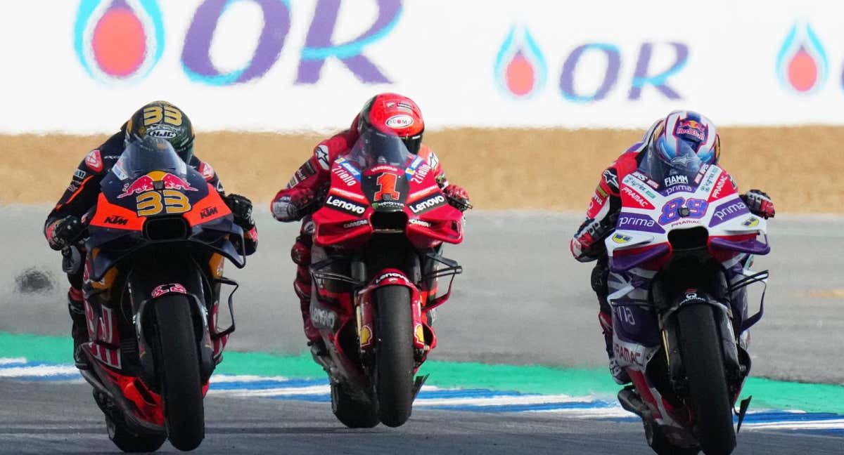 Final de la carrera de MotoGP.