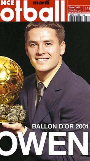 Owen, en la portada de France Football.