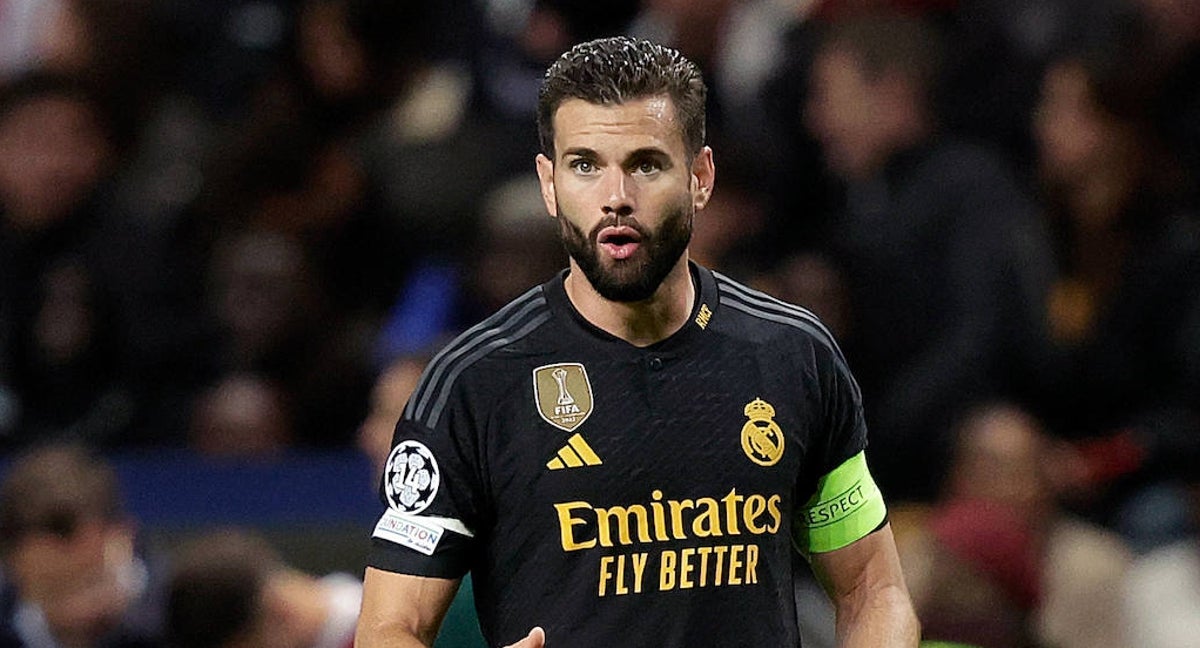 Nacho, durante un partido del Real Madrid en la Champions League.