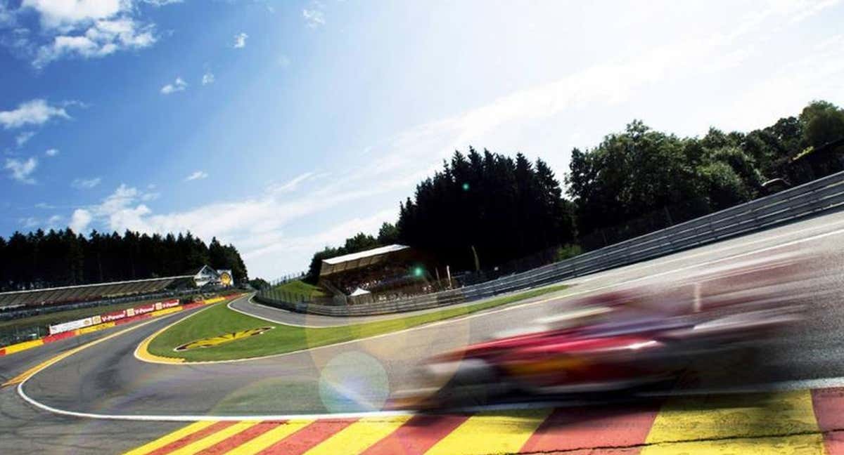 Eau Rouge, en Spa, una de las curvas más emblemáticas del Mundial de Fórmula 1.