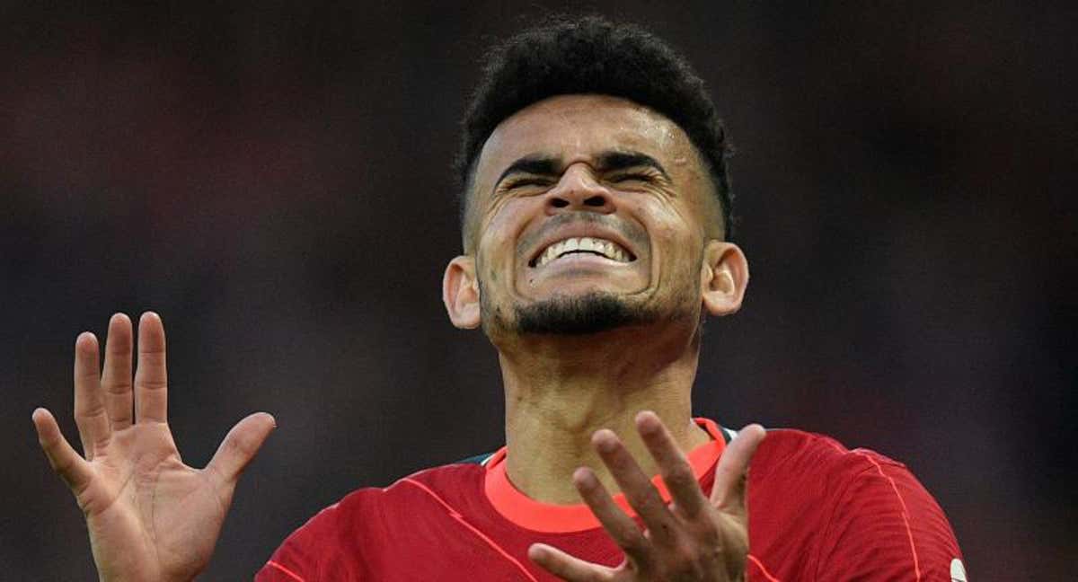 Luis Díaz, jugador del Liverpool. /AFP