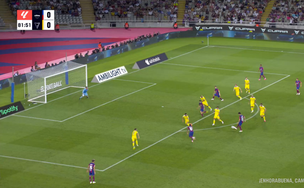 Gündogan asiste a Pedri para el 1-0.  WYSCOUT