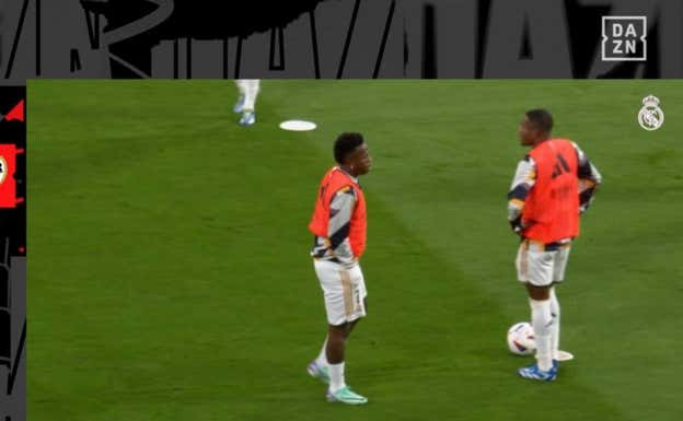 La previa de DAZN, con imágenes de RMTV.