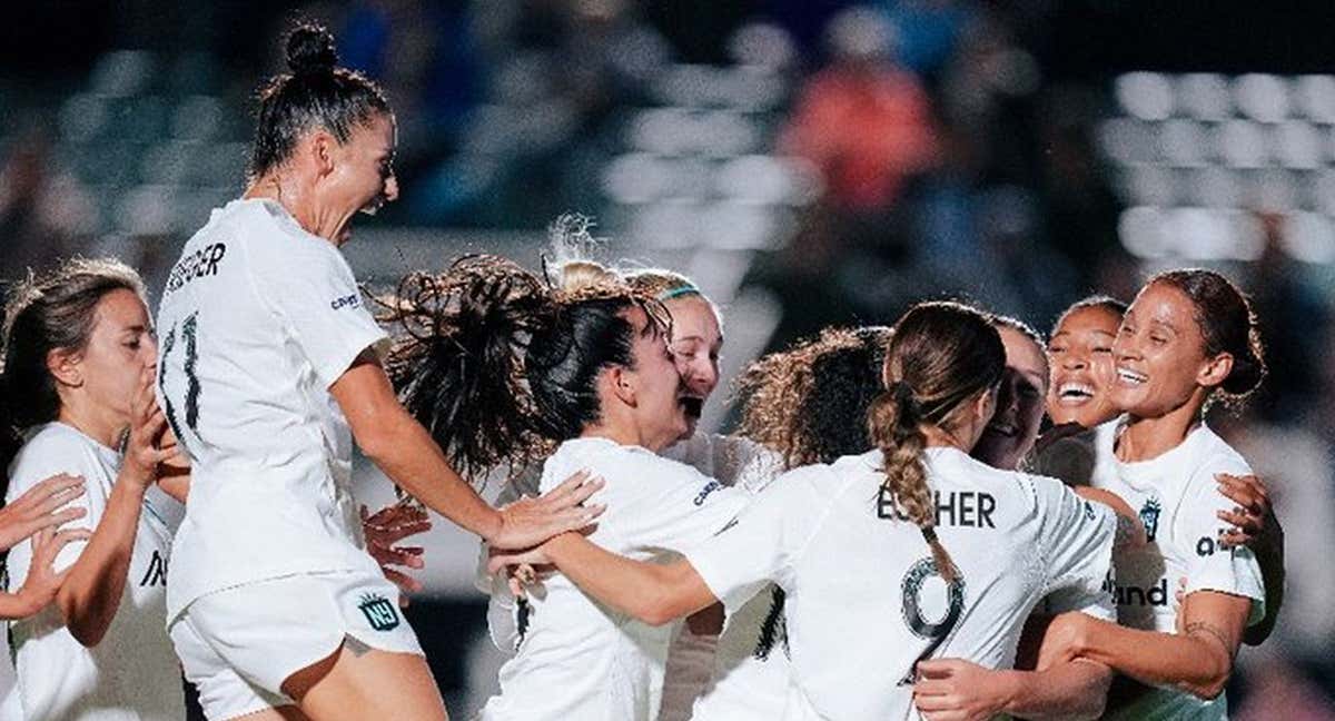 Jugadoras del Gotham celebran el pase a la final de la NWSL. /GOTHAM