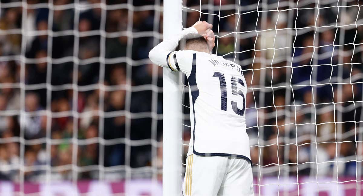 Valverde se lamenta de una ocasión fallada. /EFE