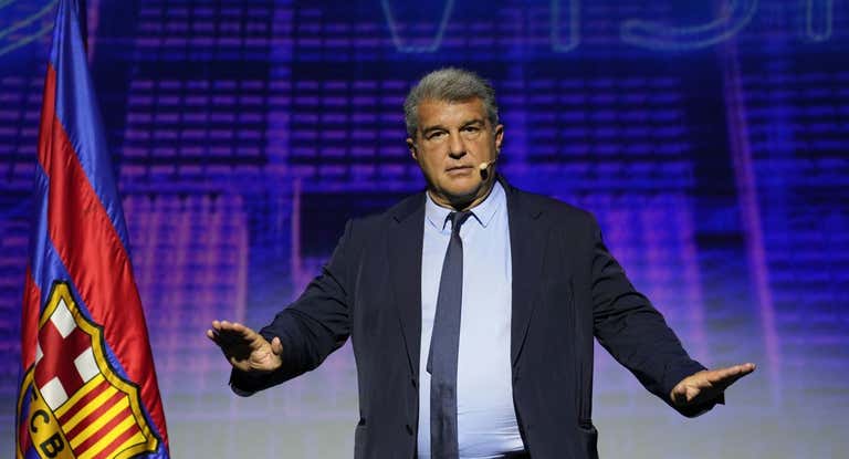 Joan Laporta, en un acto del FC Barcelona.