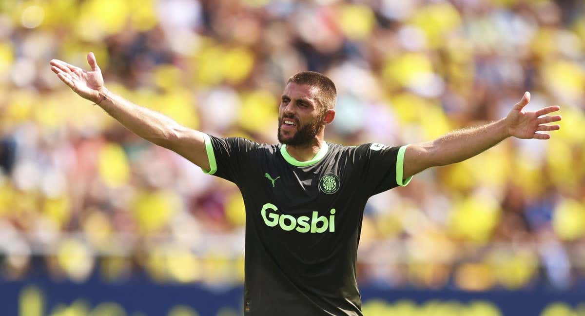 David López, en el partido ante el Cádiz./GETTY