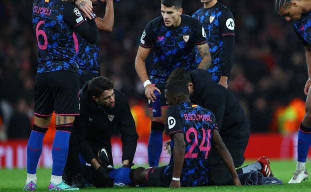 Soumaré se lesionó en Londres. REUTERS/Hannah Mckay