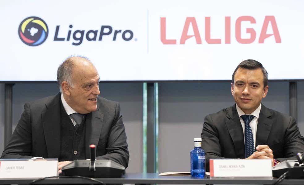 Tebas acusa a Florentino de "tergiversar" y le ataca: «Manifestaciones plagadas de falsedades"