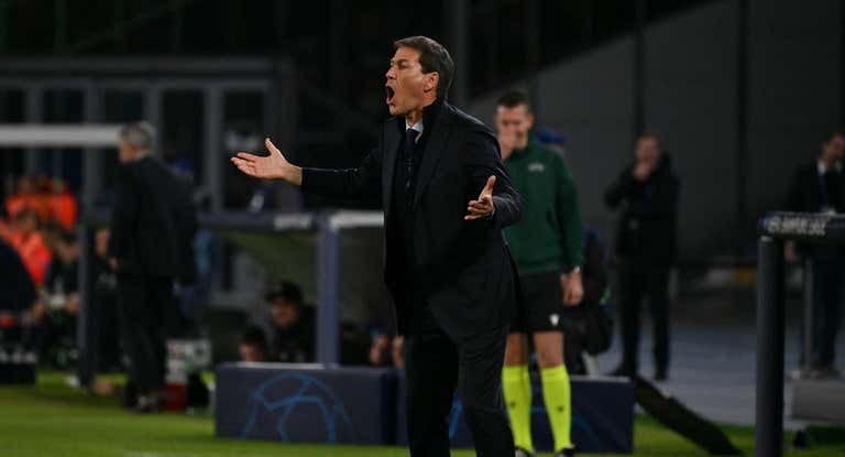 Rudi García, en el área técnica.