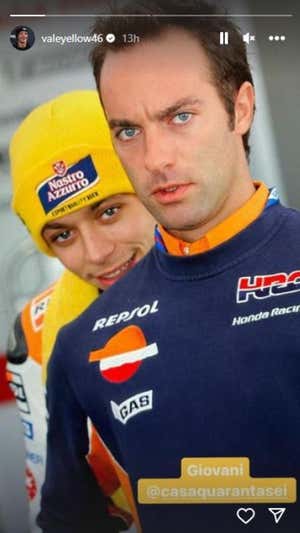 Valentino Rossi en su época en Honda en MotoGP.