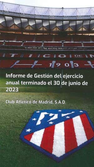Las cuentas del Atlético de Madrid 2022-23: una deuda neta de 514M€ tras rebajar un 19% su masa salarial