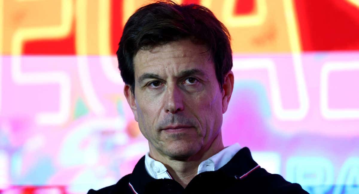 Toto Wolff durante la rueda de prensa de la FIA del GP de Las Vegas 2023 de F1. /AFP