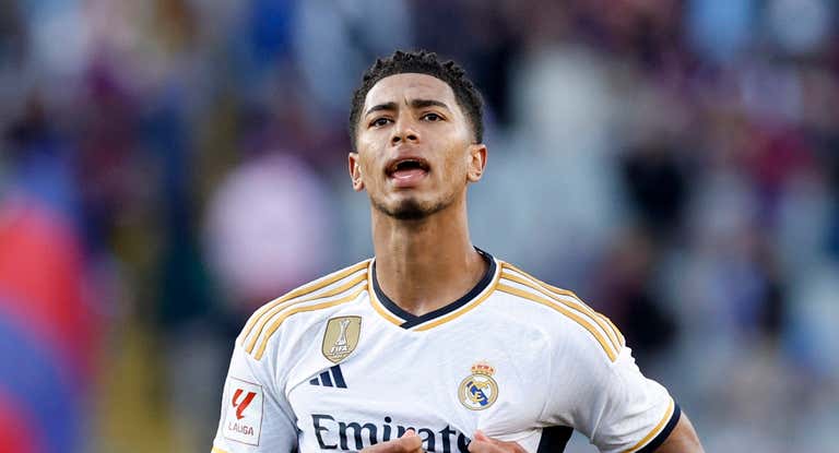 Bellingham, en un partido con el Real Madrid.