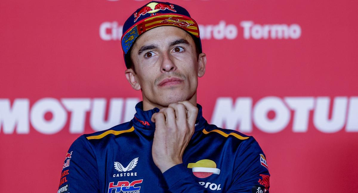 Marc Márquez, en la rueda de prensa previa al GP de la Comunidad Valenciana.