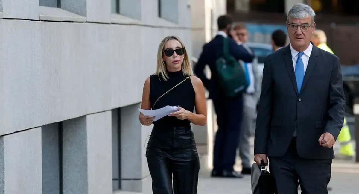 Patricia Pérez, jefa de prensa de la Selección femenina de fútbol, en la Audiencia Nacional para declarar como testigo.