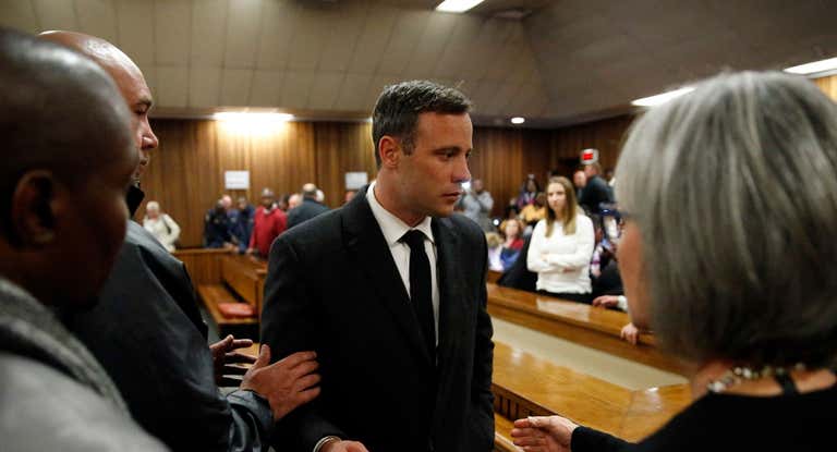 Oscar Pistorius, durante una de sus declaraciones en el juzgado.