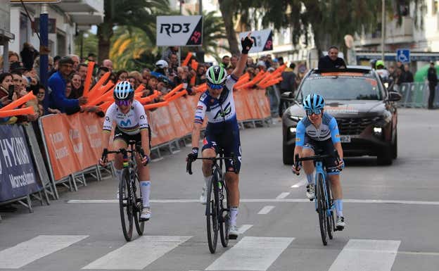 Asleigh Moolman venció una etapa de la Setmana Ciclista-Volta Comunitat Valenciana 2023. Luis Villacañas / SCV