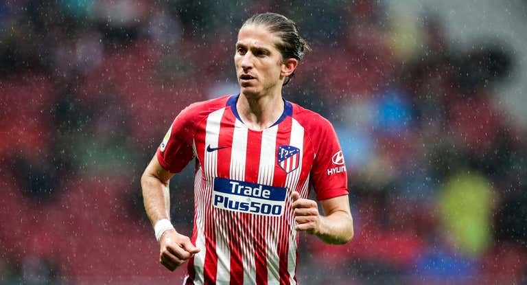 Filipe Luis, durante su etapa en el Atlético de Madrid.