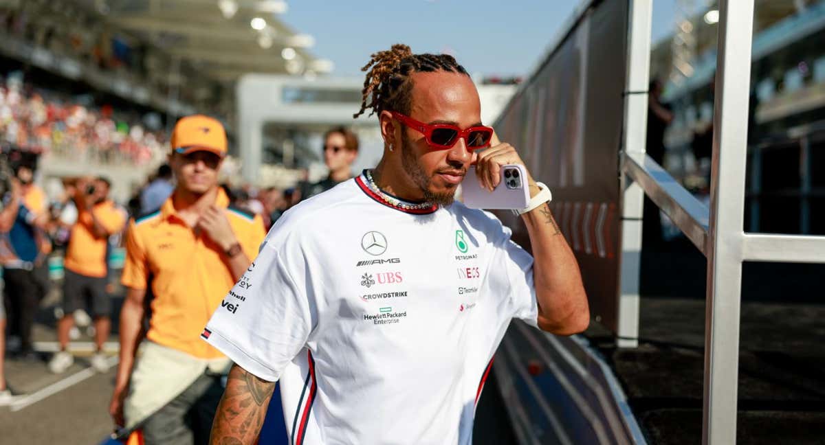 Lewis Hamilton en la última carrera de la temporada.