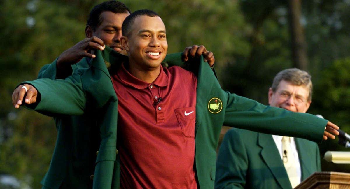 Tiger Woods ganando en Major de Augusta./REUTERS