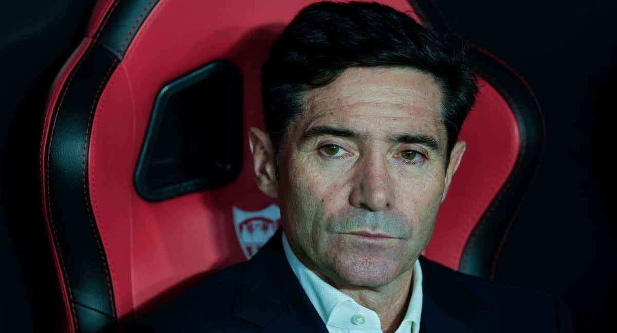 Marcelino García Toral, en el banquillo del Sánchez-Pizjuán. /EUROPA PRESS