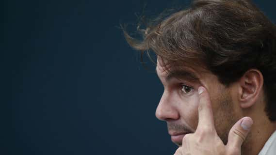 Rafael Nadal durante una rueda de prensa en París en 2019. /EFE/EPA/IAN LANGSDON