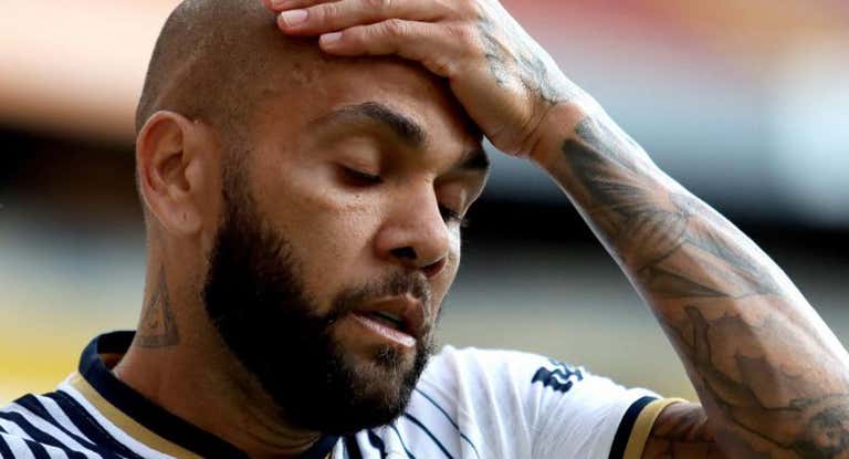 Dani Alves en la Primera División de México.