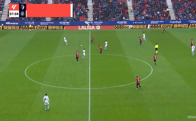 Miguel inicia a la espalda del Chimy Ávila y cerca de Torró. El Girona mueve la pelota con Yangel mientras Blind actía como cebo.  WYSCOUT