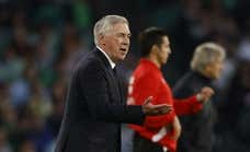 Ancelotti sale conforme del Villamarín: «Si queréis que diga que estoy enfadado...»