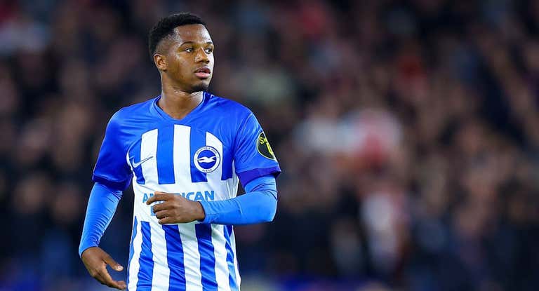 Ansu Fati, en un partido con el Brighton.
