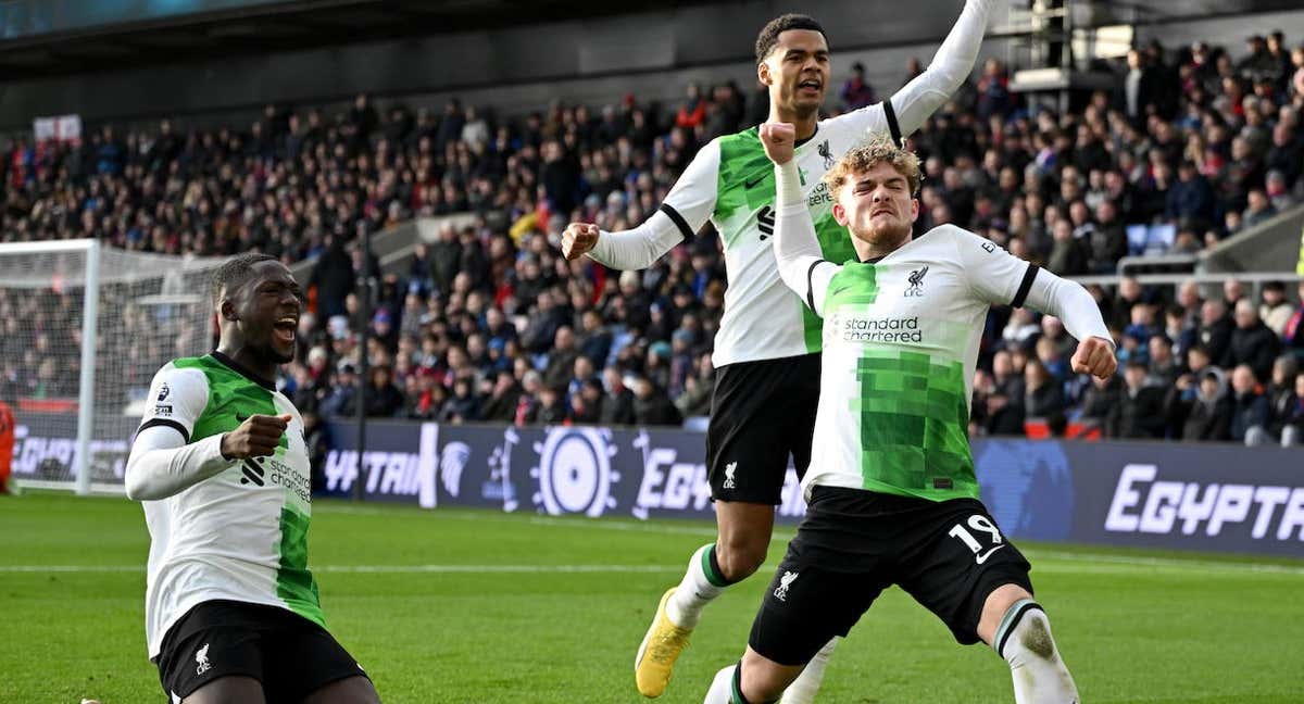 Harvey Elliott celebra su gol en el minuto 91./EFE