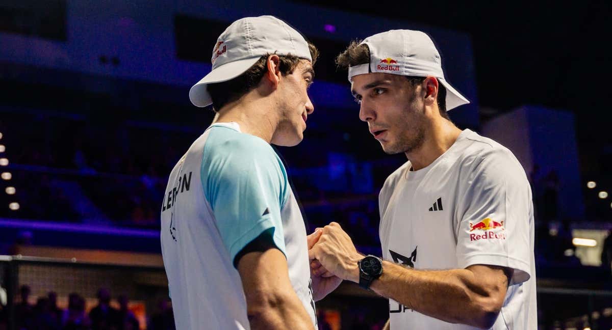 Galán y Lebrón durante la final./PREMIER PADEL