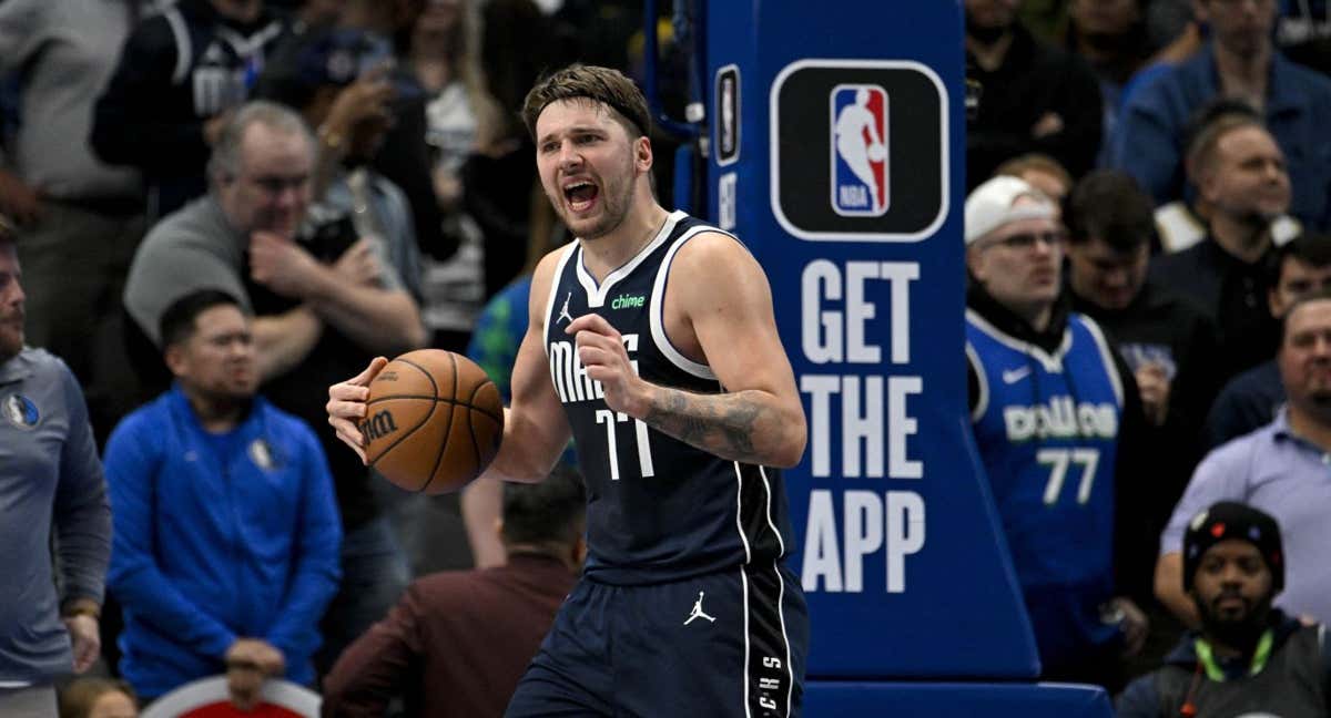 Luka Doncic durante el partido ante Los Angeles Lakers./USA Today Sports