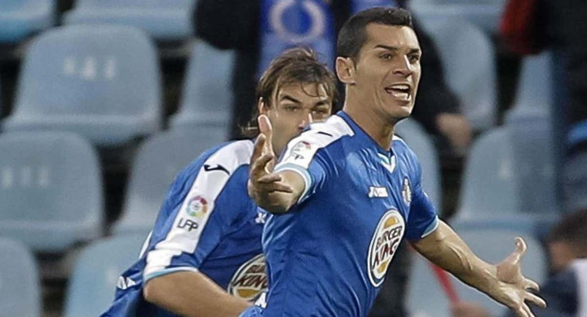 Casquero celebra un gol en su época con el Getafe. /EFE